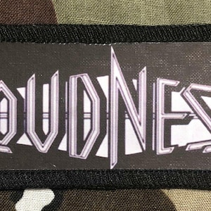 Parche impreso por sublimación con el logotipo de Loudness L006P