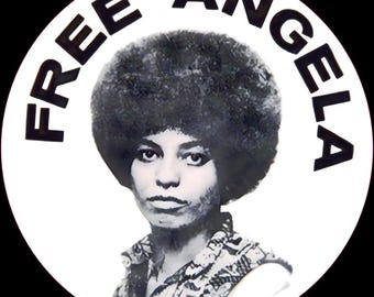 Free Angela Davis Black Panther Party Sticker A016S