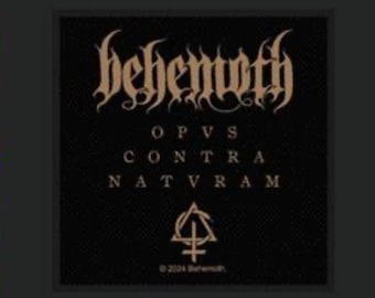 Behemoth Black Metal Woven Patch B030P