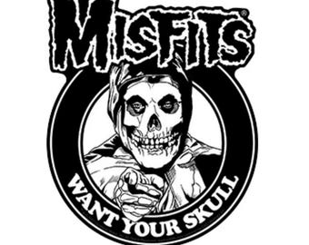 Misfits I Want Your Skulls Sticker M044S