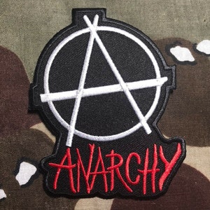 Anarchy Embroidered Patch A074P