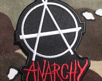 Anarchy Embroidered Patch A074P