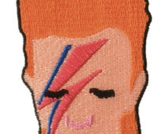 David Bowie Alladin Sane Face Embroidered Patch B041P