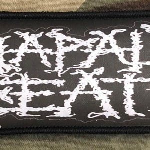 Napalm Death Logo Großer Super Strip Sublimierter Gedruckter Aufnäher N015P