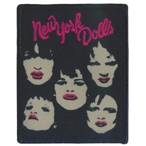 Parche bordado/tejido con caras de muñecas de Nueva York N006P