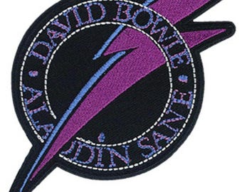 David Bowie Aladdin Sane Embroidered Patch B066P