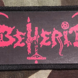 Beherit Logo Black Metal Sublimated Printed Patch B038P