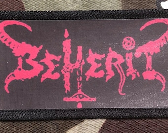 Beherit Logo Black Metal Sublimated Printed Patch B038P