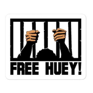 Free Huey Huey P. Newton Black Panther Party Sticker
