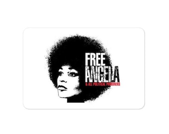 Free Angela Davis Black Panther Party Sticker