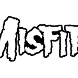 Misfits Logo White Embroidered Patch M084P