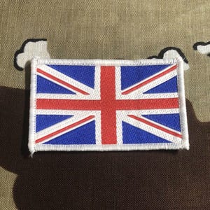 Union Jack British Flag Woven Patch U003P