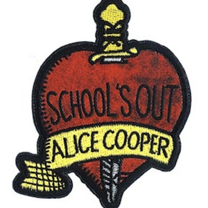 Alice Cooper School's Out Embroidered Patch A091P