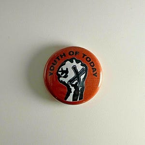 Youth Of Today Straight Edge 1” Button Y012B Badge Pin
