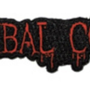 Cannibal corpse death metal logo embroidered patch c017p