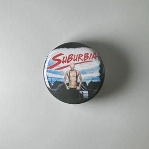 Suburbia Punk Rock T.R. 1.25" Button S013B125 Badge Pin TSOL Vandals DI
