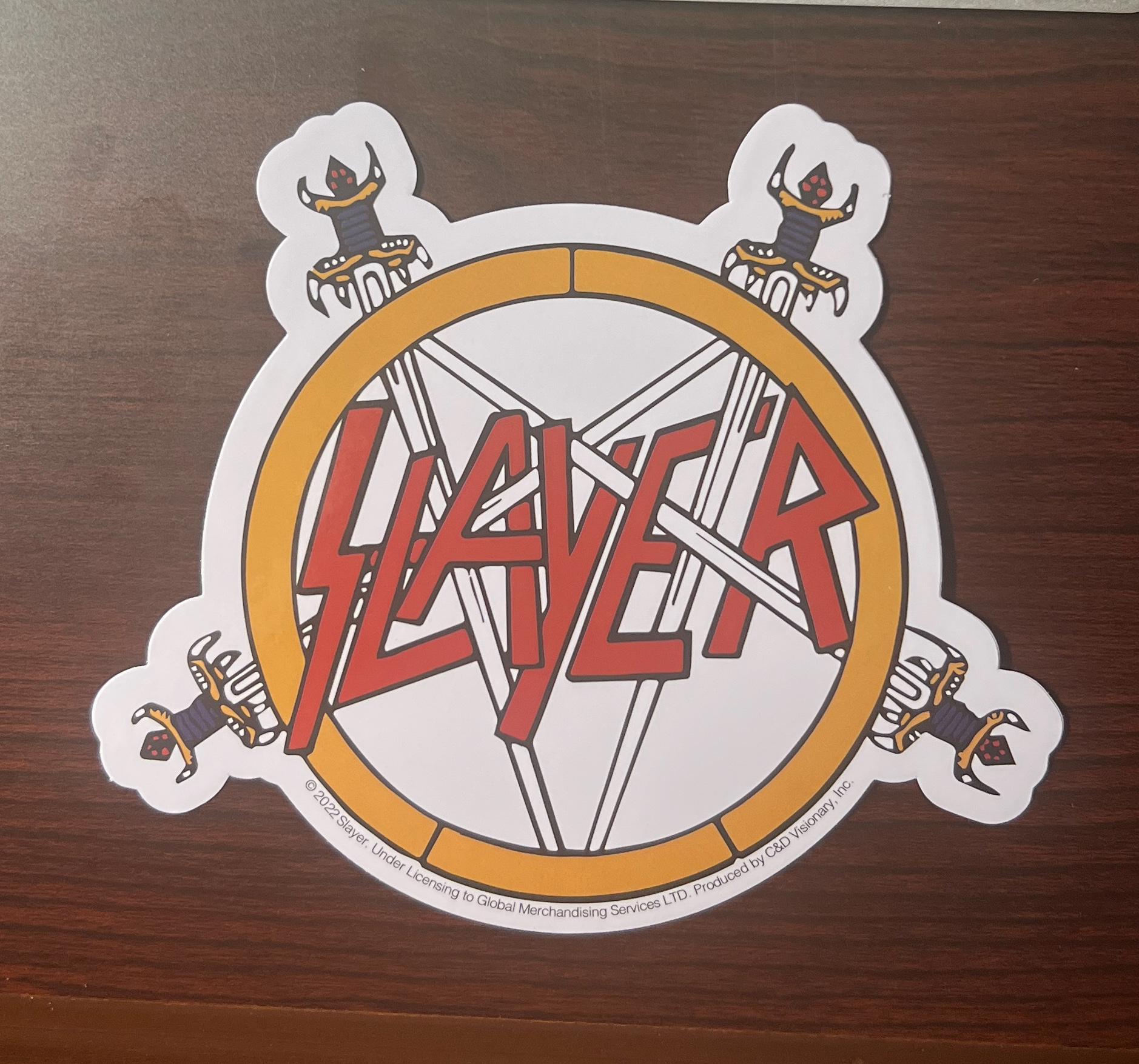 Slayer Logo Sticker Slayer Pentagram Logo