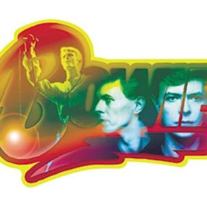 David Bowie Logo Sticker B023S