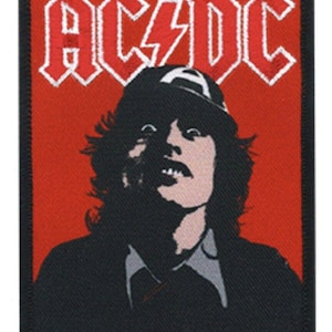 AC/DC Angus Young Broderad Tygmärke A097P