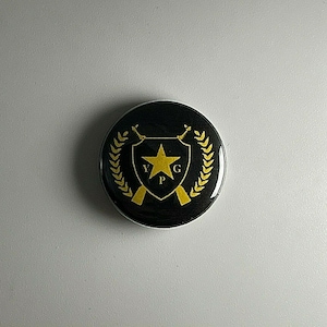 YPG Guns Flagge Rojava Volksschutzeinheit YPJ 2,5 cm Button Y006B Badge Pin
