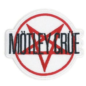 Motley Crue Official Pentagram Embroidered Patch M112P