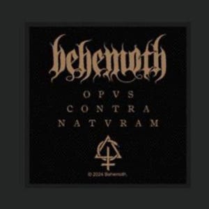 Behemoth Black Metal Woven Patch B030P