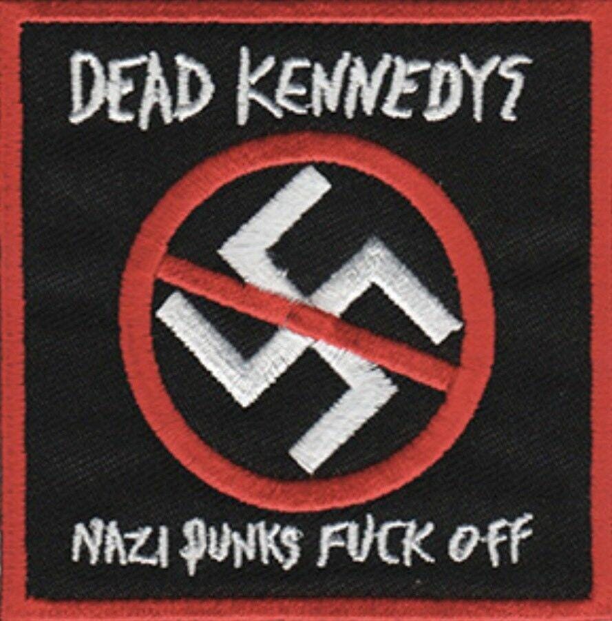 Parche bordado Na*i Punks F*ck Off de Dead Kennedys D032P Napalm Death Misfits