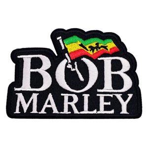 Bob Marley Lion Flag Logo Embroidered Patch M065P