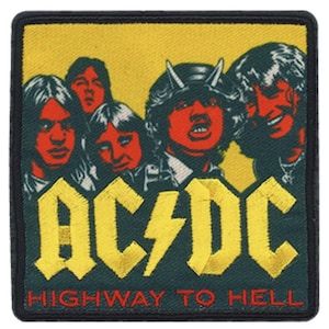 AC/DC Highway To Hell Broderad Tygmärke A100P