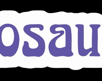 Dinosaur Jr. Logo Sticker D037S