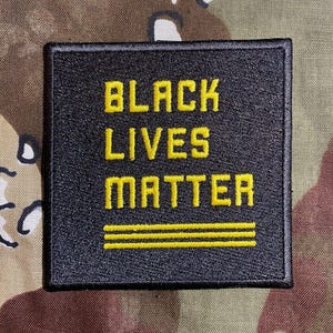 Black Lives Matter BLM #blacklivesmatter Embroidered Patch B065P