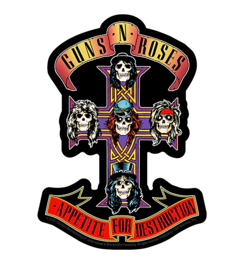 Guns N Roses Appetite for Destruction Sticker G022S - Etsy