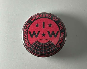 Insigne à épingle IWW (Industrial Workers Of The World Wobblies) de 3,2 cm (1,25 po) I002B125