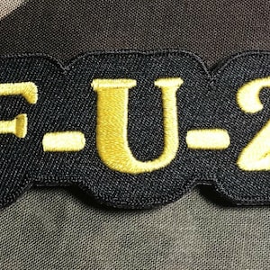 F-U-2 F*ck You Biker Aufnäher F016P
