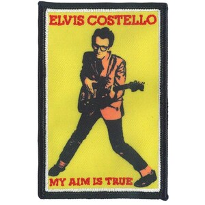 Elvis Costello My Aim Is True Embroidered/Woven Patch C004P