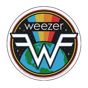 Weezer Earth Rainbow Sticker W003S