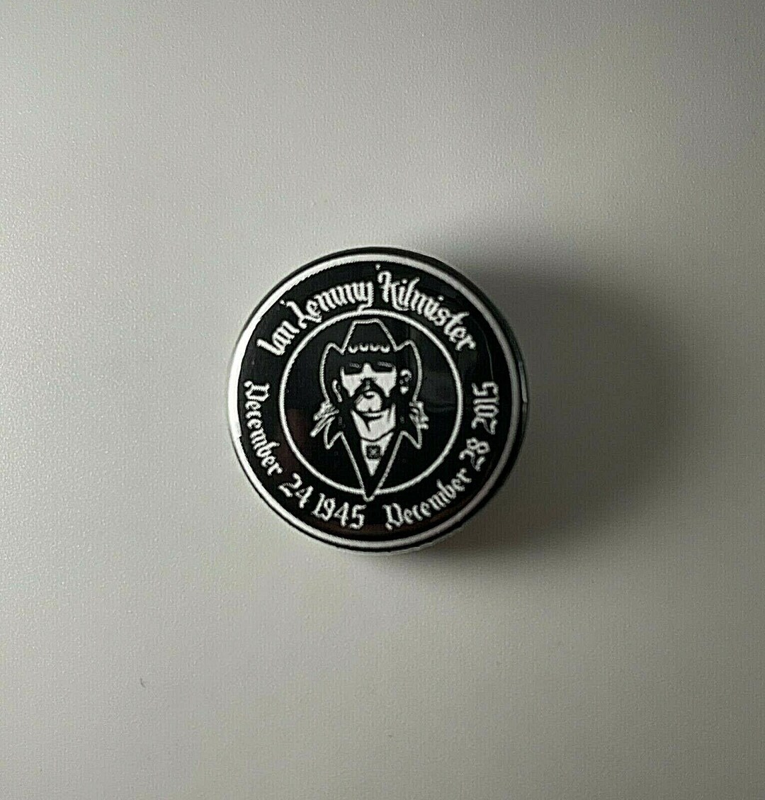 Lemmy 2.25 Large Button Pin Motorhead Icon Legend Idol Heavy Metal Rock n Roll