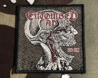 埋葬された西暦の頭蓋骨織りパッチ E006P