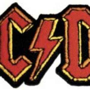 AC/DC-logotyp broderad logotyplapp A008P
