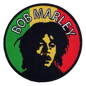 Bob Marley Reggae Embroidered Patch M079P