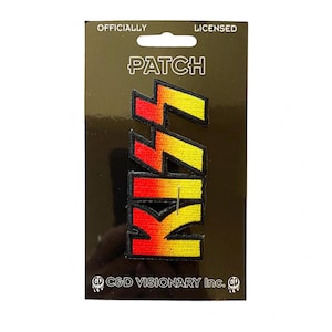 Kiss Logo Small Embroidered Patch K012P