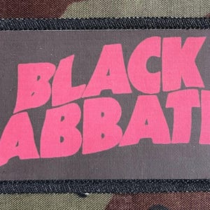 Black Sabbath Logo Printed Patch Heavy Metal