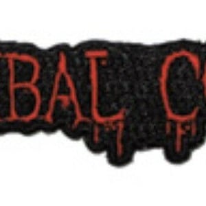 Toppa ricamata con logo Death Metal dei Cannibal Corpse C017P