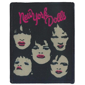 New York Dolls Faces Embroidered/Woven Patch N006P