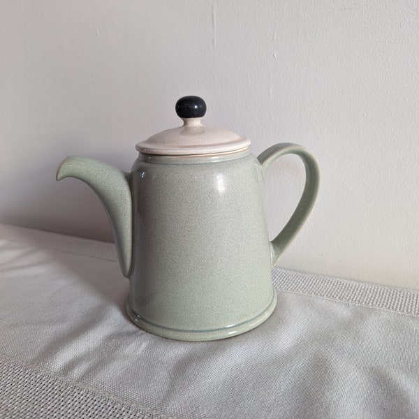 Vintage Denby England Stoneware Teapot Set - Ceramic Kettle Tea Service - Retro Kitchen Decor