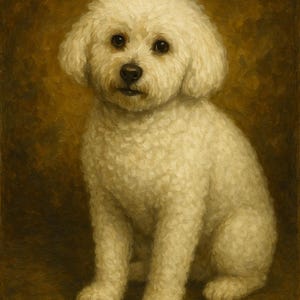 Custom Digital Dog Portrait,  Oil Painting and 3D Style. For T-Shirts or Wall Art