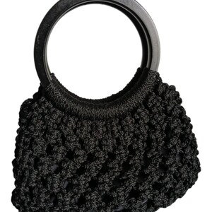 Cartera tejida, cartera de mano, Cartera de mano tejida para mujer