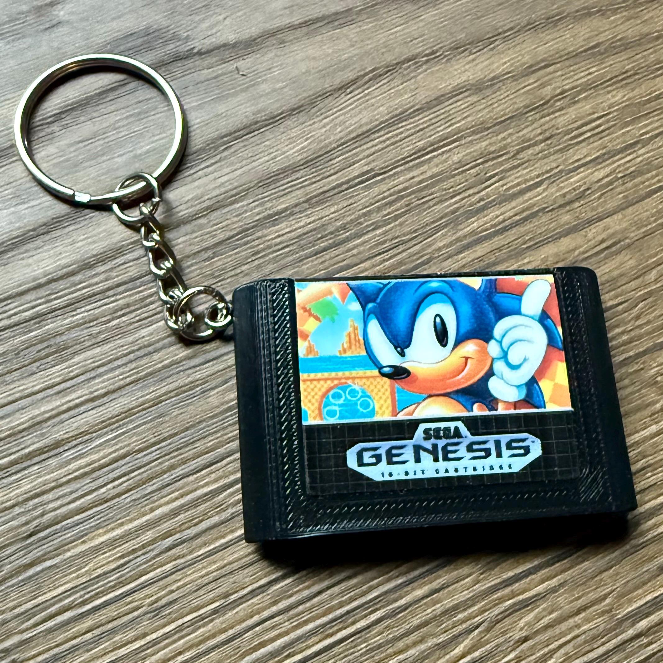 Sega Genesis/megadrive Game Cartridge Keychain - Etsy