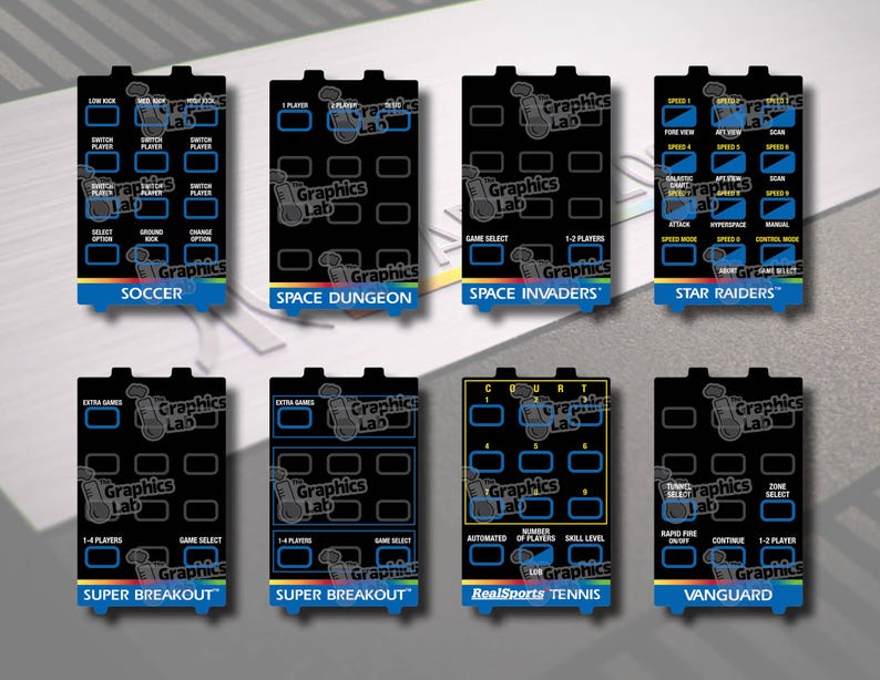 Atari 5200 Controller Overlays – Pre-cut Replacement Overlays - Etsy