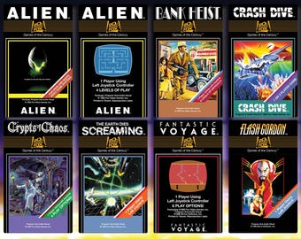20世紀フォックス - Atari 2600用交換用ゲームカートリッジラベル